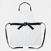 Zwarte gordel, martial Arts Schort (Voorkant)