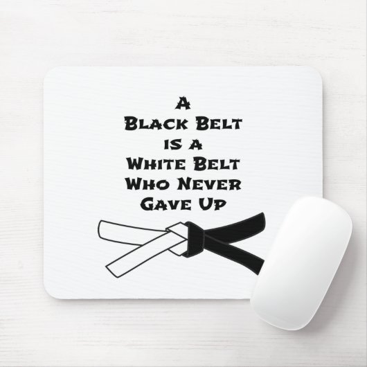 Zwarte gordel muismat (Met muis)