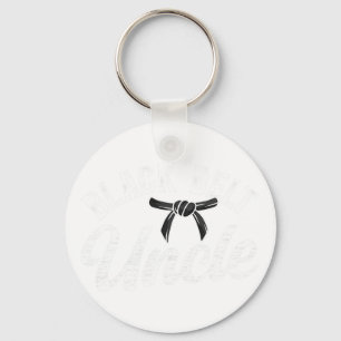 Zwarte gordel Oom Karate Oom Trots Karate Oom Sleutelhanger