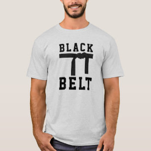 Zwarte gordel t-shirt