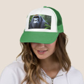 Zwarte gorilla in het Oerwoud, Trucker Pet (In situ)