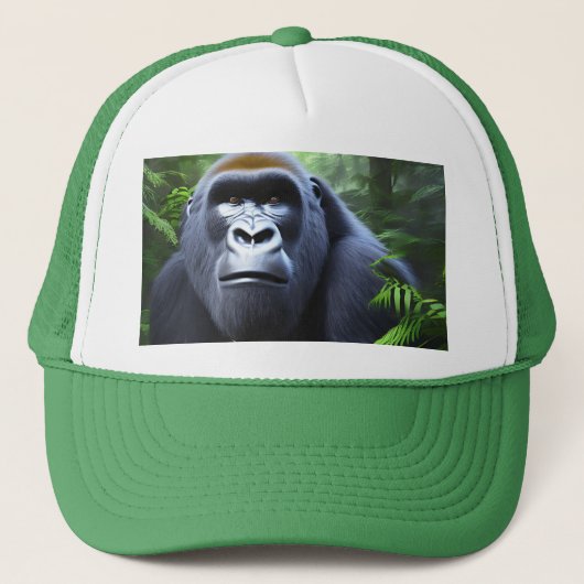 Zwarte gorilla in het Oerwoud, Trucker Pet (Voorkant)