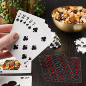 Zwarte Goth-patroon Pokerkaarten (Insitu)