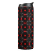 Zwarte Goth-patroon Thermosbeker (Gedraaid links)