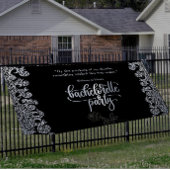 Zwarte Gotische Meisjesuitstap Welkom Spandoek