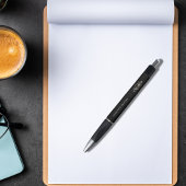 Zwarte goud aangepaste monogram naam script pen