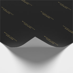 Zwarte Goud Kleur Professionele Trendy Cadeaupapier