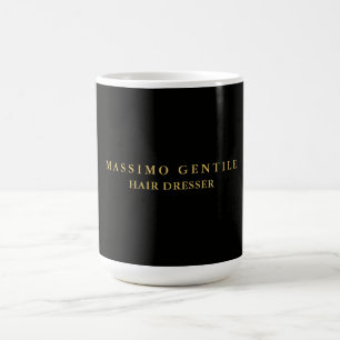 Zwarte Goud Kleur Professionele Trendy Koffiemok