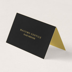 Zwarte Goud Kleur Professionele Trendy Visitekaartjes