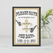 Zwarte Goud New Orleans Jazz Sla de Datum Op Save The Date (Staand voorkant)