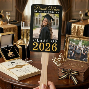 Zwarte Goud Trots Moeder Dochter Senior Foto Handwaaier