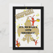 Zwarte goudbruine kreefkweekvis kaart (Achterkant)