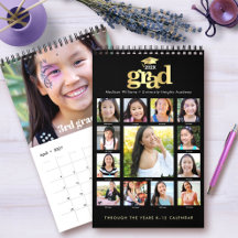 Zwarte Gouden Afstudeerfoto Collage K–12 15 Maande