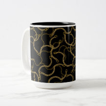Zwarte Gouden Barokketting Luxe