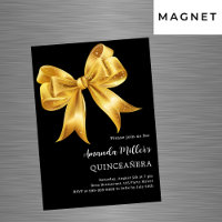 Zwarte gouden boog Quinceanera luxe