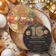 Zwarte Gouden Disco Bal Gouden Verjaardag 16e Fees