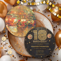 Zwarte Gouden Disco Bal Gouden Verjaardag 18e Fees