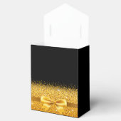 Zwarte gouden elegante Dank je wel Bedankdoosjes (Geopend)