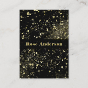 Zwarte & Gouden Glitter Lichtjes Glam Glitters Visitekaartje