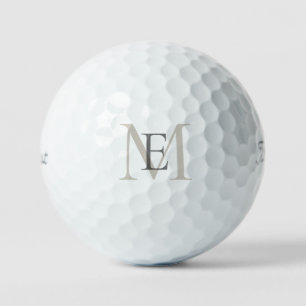 Zwarte & Gouden Grote Monogram Titleist VI Golfbal Golfballen