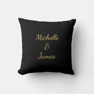 Zwarte & Gouden Kleuren Professionele Trendy Moder Kussen