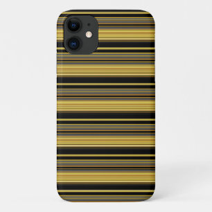 Zwarte gouden strepen leuk iPhone 11 hoesje
