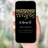 Zwarte goudfeest welkom in het Parlement Poster