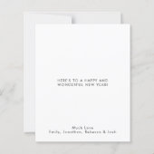 Zwarte goudglitter-script, nieuw jaar (Achterkant)