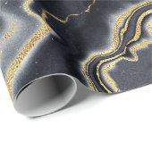 Zwarte goudhoutskool, marmer cadeaupapier (Rol Hoek)