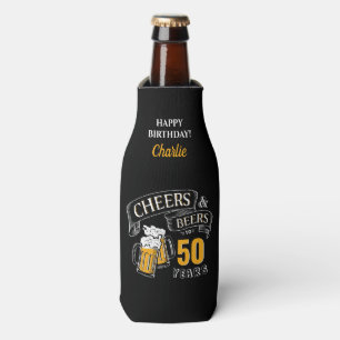 Zwarte goudkaas en bier van elke leeftijd flesjeskoeler