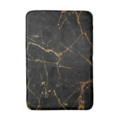 Zwarte goudmarmer badmat (Voorkant Verticaal)