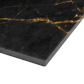 Zwarte goudmarmer snijplank (Hoek)