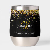 Zwarte goudmonogram (Achterkant)