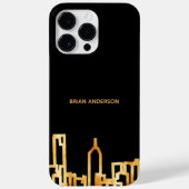 zwarte goudstad skyline zakelijk onroerend goed Case-Mate iPhone case (Achterkant)