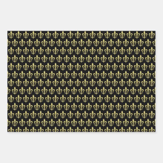 Zwarte goudvaar de Lis, Franse omhulling Inpakpapier Vel (Voorkant)