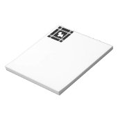Zwarte Grafiek Notitieblok (Gedraaid)