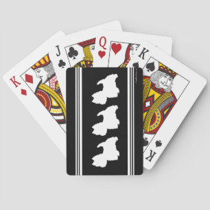 Zwarte Grafiek Pokerkaarten
