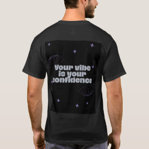 Zwarte grafische T-shirt Motiverende Streetwear