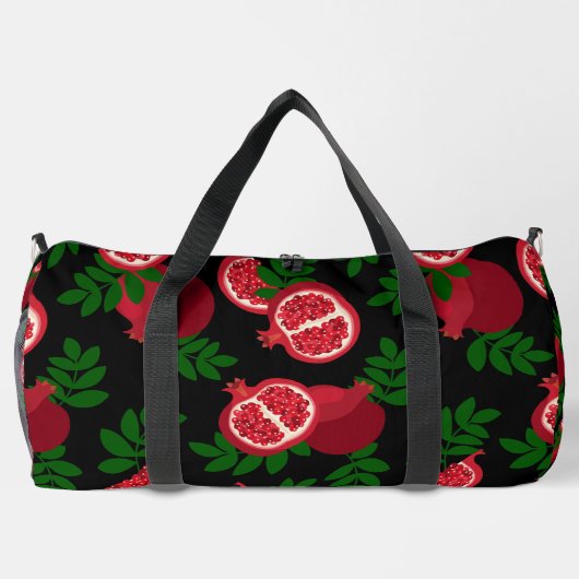 Zwarte granaatappel fruit plunjezak (Achterkant)