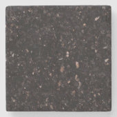 Zwarte graniet stenen onderzetter (Voorkant)