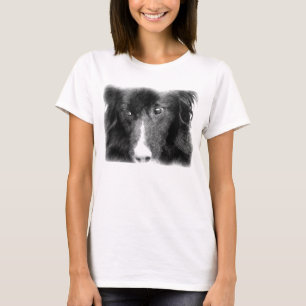 Zwarte grens Collie Animal Art T-shirt