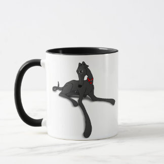 Zwarte Greyhound Art Mok