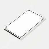 Zwarte Griekse Sleutel Sierrand Post-it® Notes (Schuin)