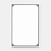 Zwarte Griekse Sleutel Sierrand Post-it® Notes (Voorkant)
