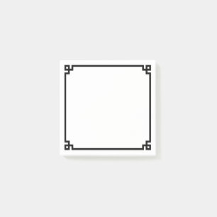 Zwarte Griekse Sleutel Sierrand Post-it® Notes