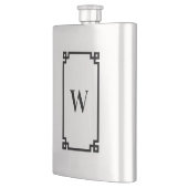 Zwarte Griekse Sleutelrand Monogram Flacon (Links)