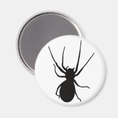 Zwarte griezelige spinmagneet magneet (Voorkant / Achterkant)