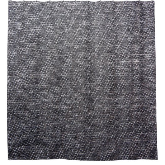 zwarte grijze doek douchegordijn (Voorkant)