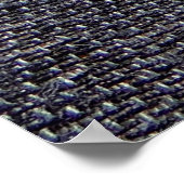 zwarte grijze doek poster (Hoek)