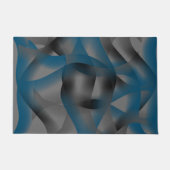 Zwarte grijze en blauwe rimpels, met gradiëntdelen deurmat (Voorkant)